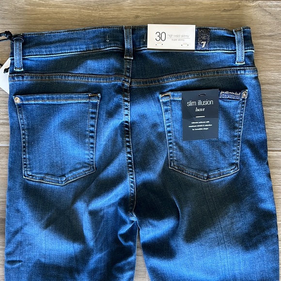 7 For All Mankind high waist super skinny Jean - Picture 6 of 8